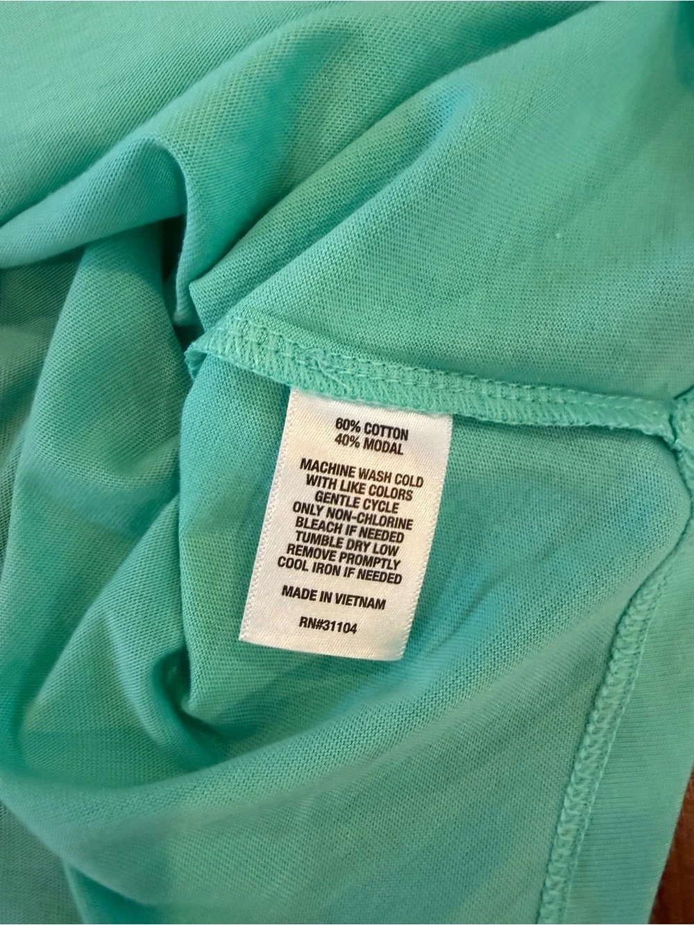 crown & ivy Mint Ruffle Sleeve Short Sleeve Tee NWT